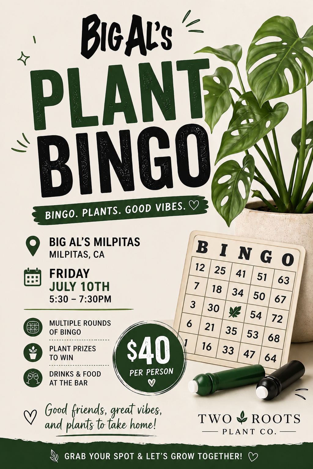 Plant Bingo @ BIG ALS, Milpitas - July 10th